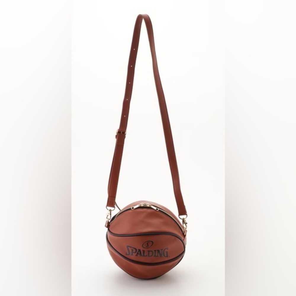 New Spalding basketball motif crossbody bag